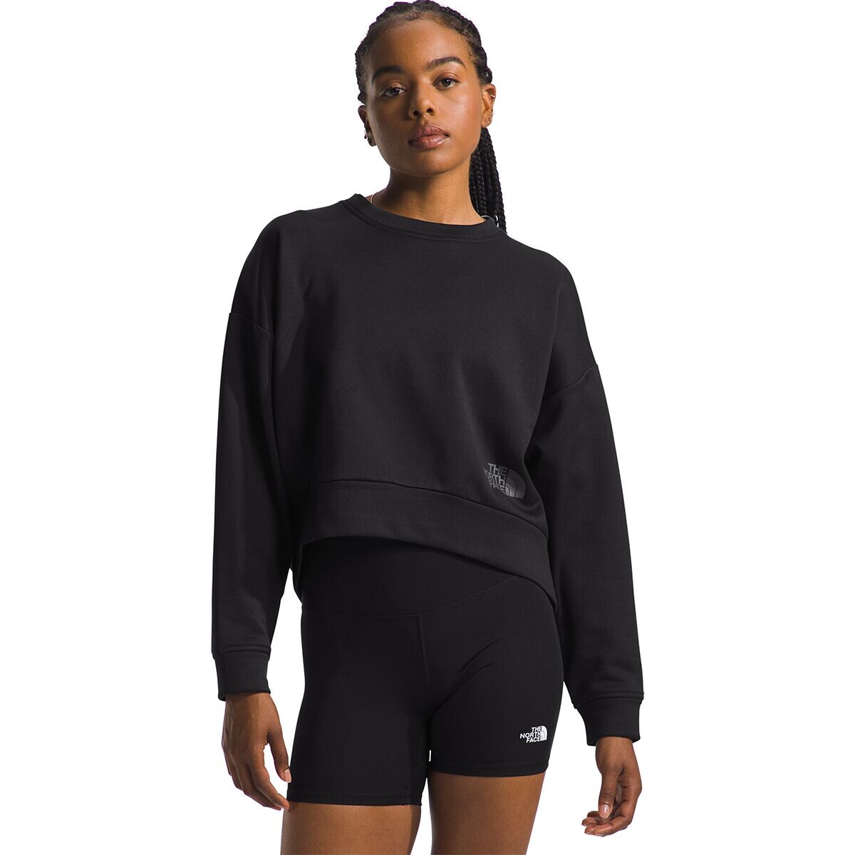 Флисовый пуловер с круглым вырезом horizon performance The North Face, черный