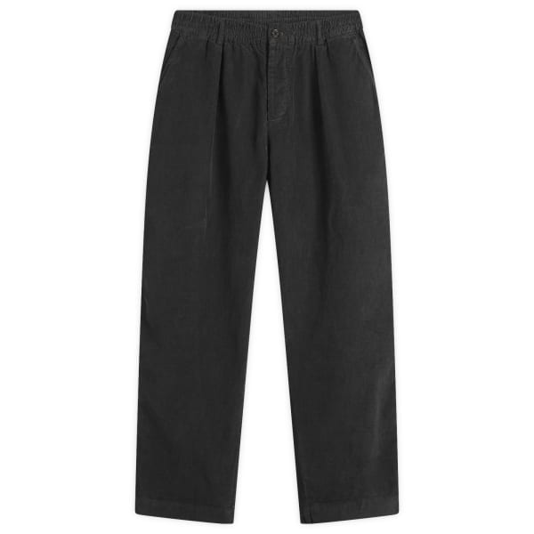 

Спортивные брюки с плиссировкой и вельветовой отделкой Universal Works, черный