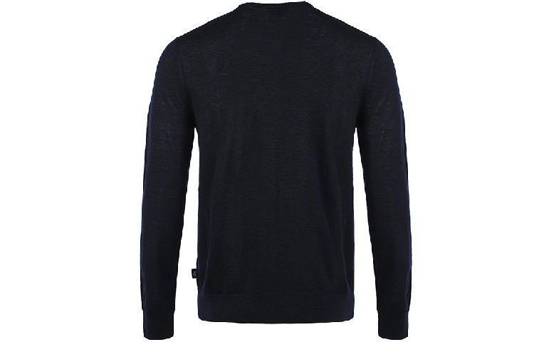 Long Sleeved Crewneck Jumper EMPORIO ARMANI, черный — фото 4