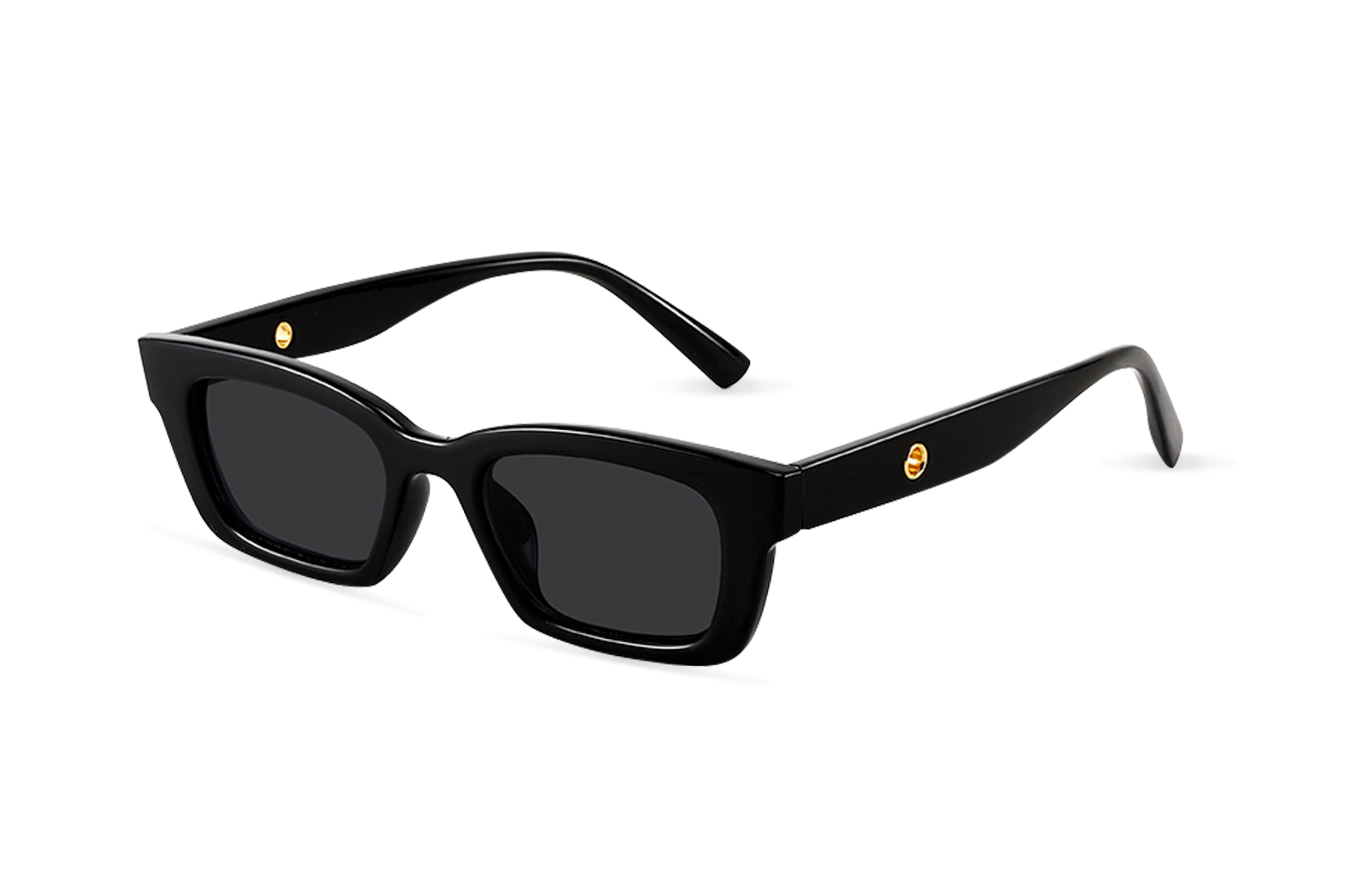 

CMFY Солнцезащитные очки Butterfly унисекс, Black Frame with Black Gray Lens