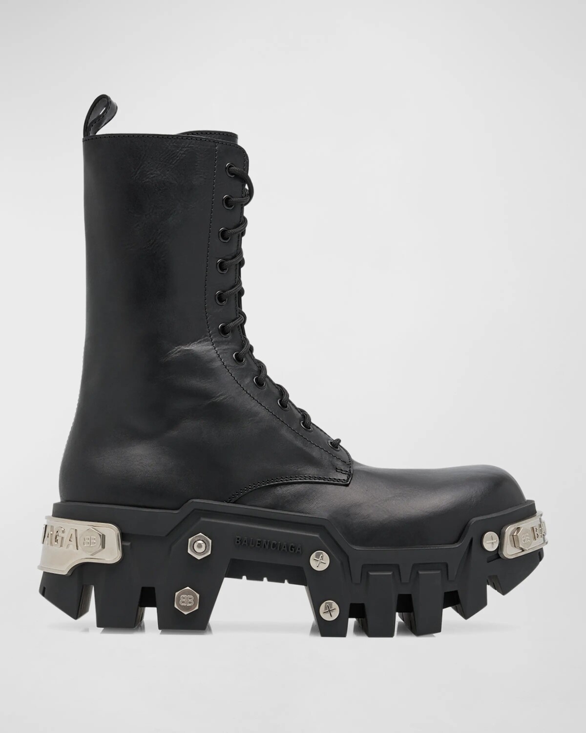 

Мужские ботинки на шнуровке на платформе Bulldozer Balenciaga, цвет 1081 Black/Silver, Черный, Мужские ботинки на шнуровке на платформе Bulldozer Balenciaga, цвет 1081 Black/Silver