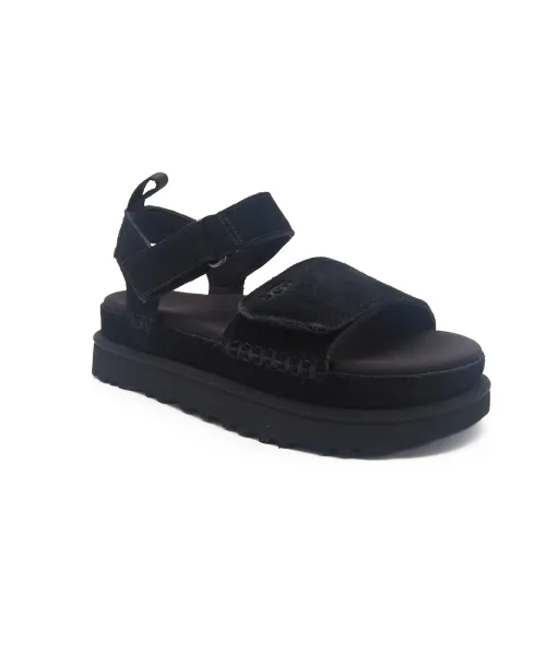 Кожаные сандалии с золотой звездой Ugg, черный