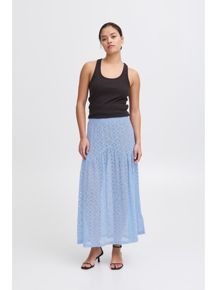 

ICHI Юбка IXLACEY стандартного кроя в цвете Della Robbia Blue