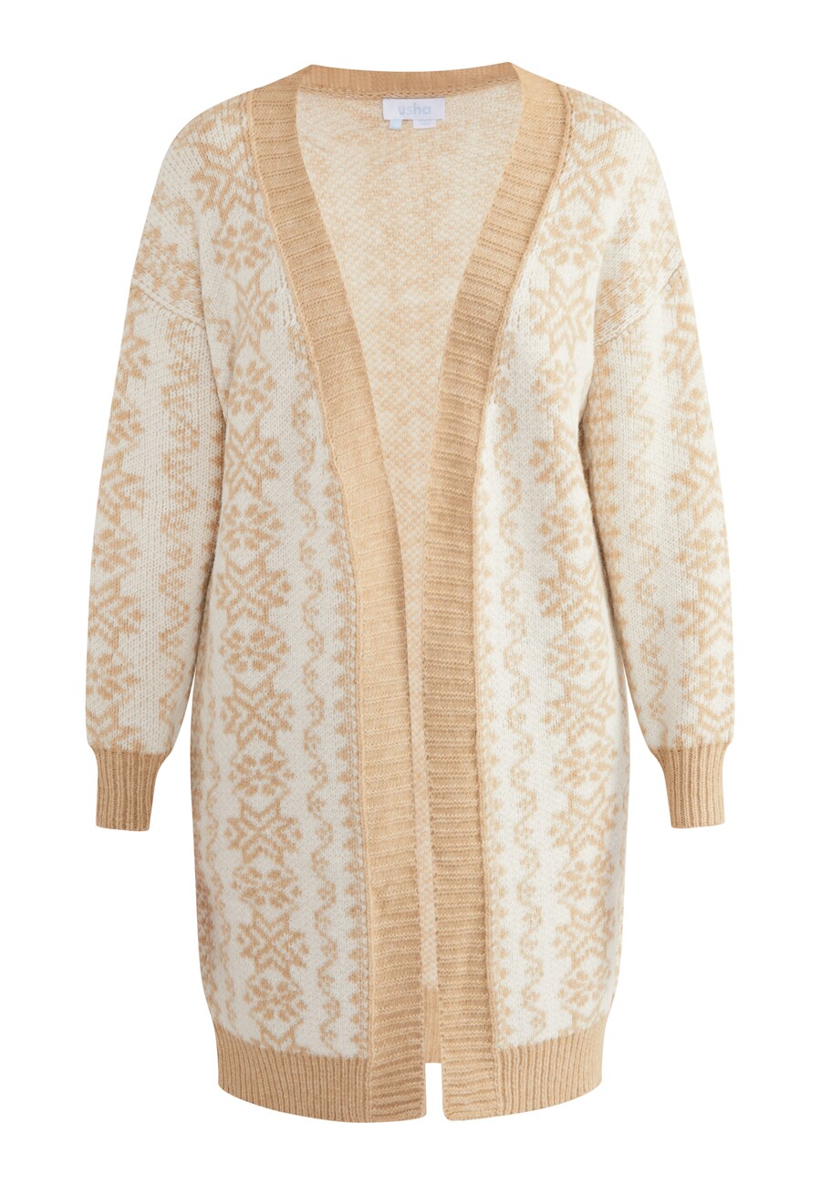 

Вязаный кардиган usha BLUE LABEL Lynnea, цвет Beige/Cream