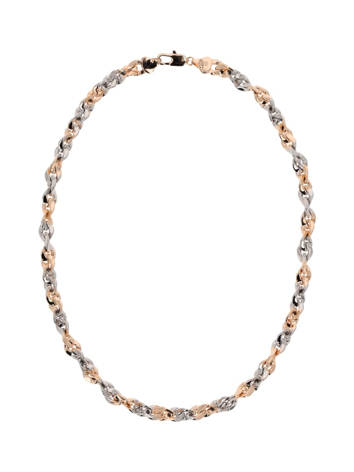

Faina Женское колье-цепочка из розового золота и серебра