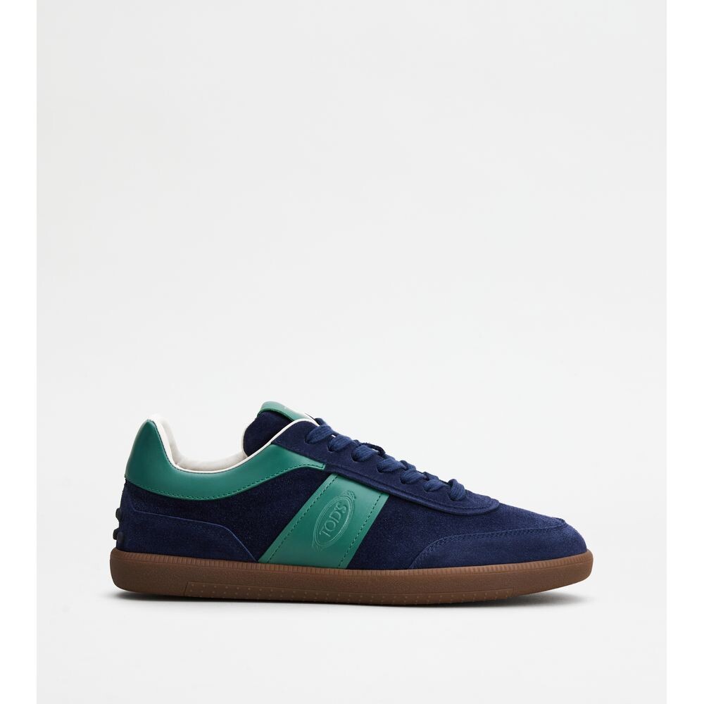 

Кроссовки Tod's Tabs из замши, цвет Gun Barrel