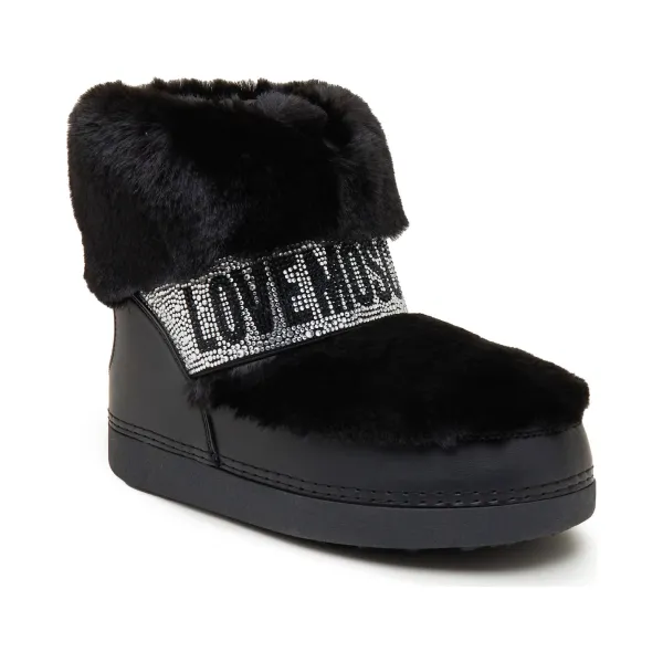 

Утепленные зимние ботинки Love Moschino, черный