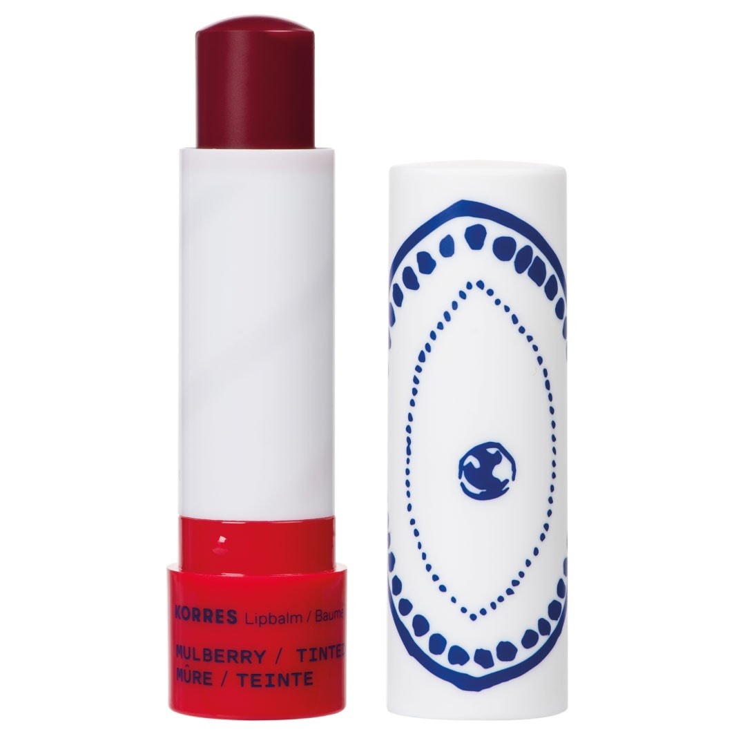 

Бальзам для лица lip balm Korres, mulberry - getönt mauve, вес 4.5 гр.