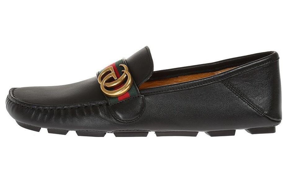 Мокасины женские Gucci кожаные, черный