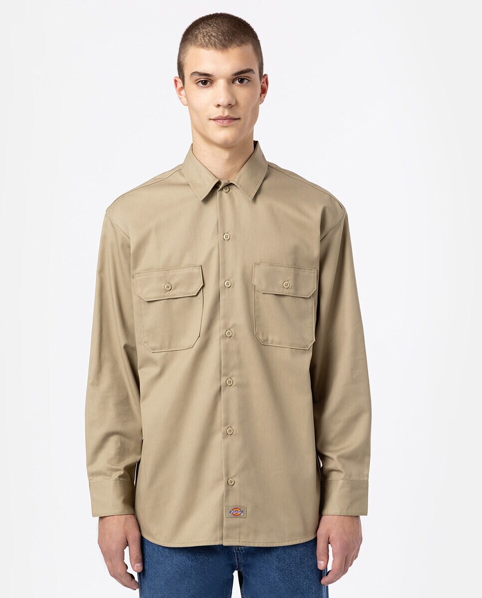 

Мужская рубашка с длинным рукавом и двумя нагрудными карманами Dickies