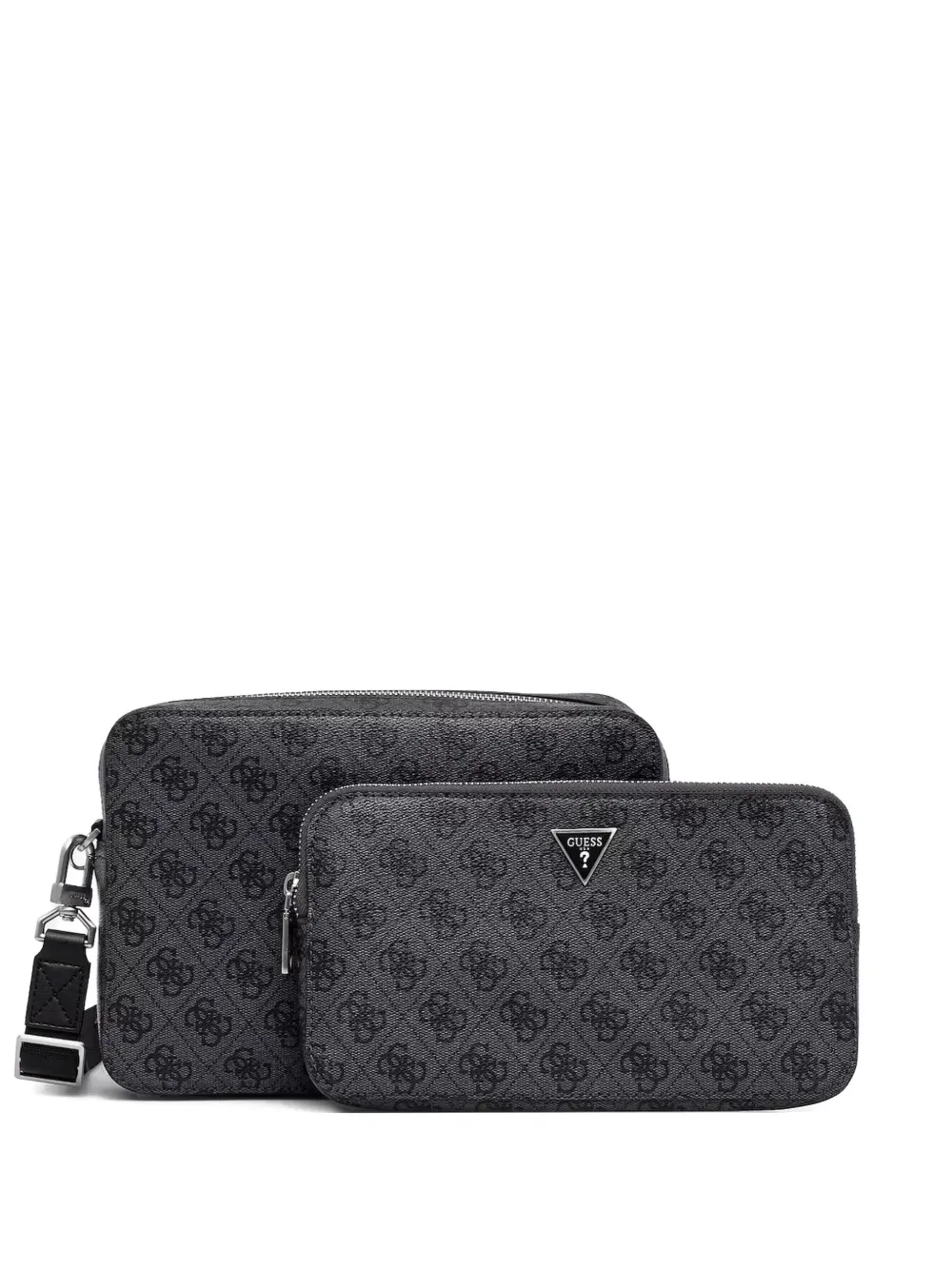 

Комплект из двух сумок на молнии с монограммой GUESS USA, черный