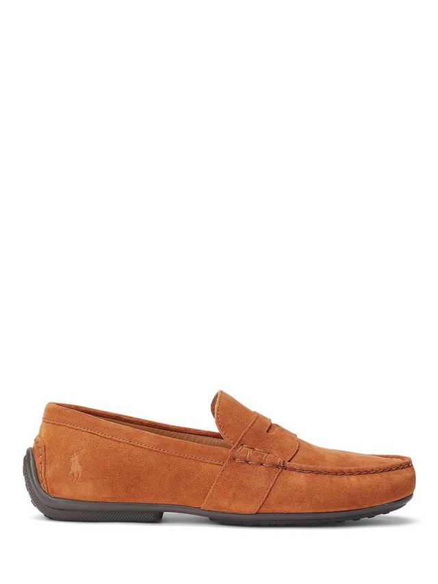 

Лоферы-мокасины из замши reynold Ralph Lauren, цвет Teak