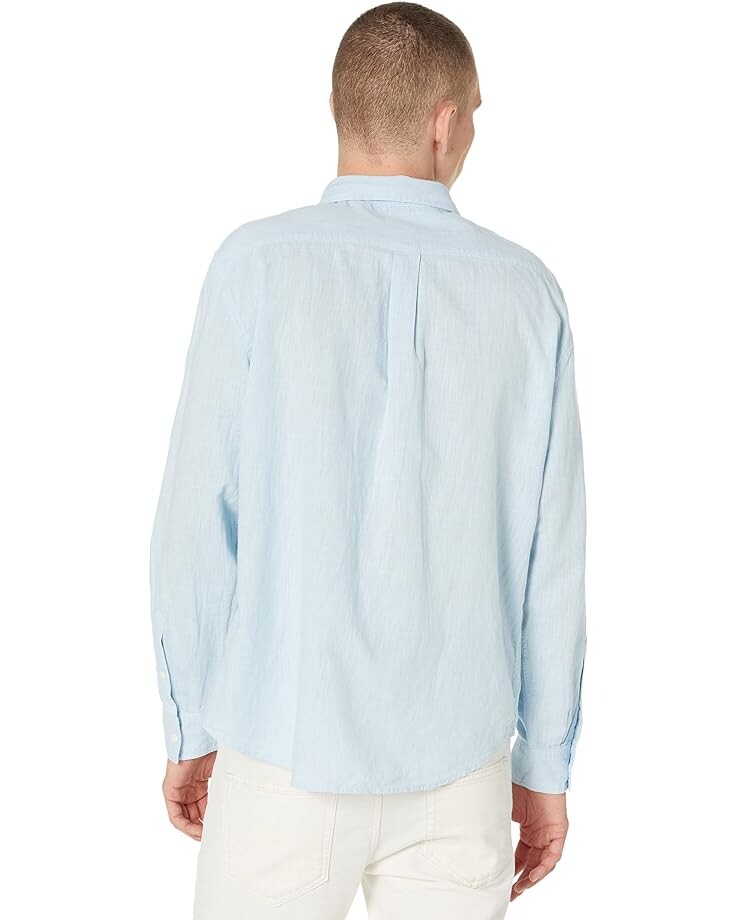 

Рубашка Billy Reid Westmoreland Scout Shirt, цвет Sky Blue