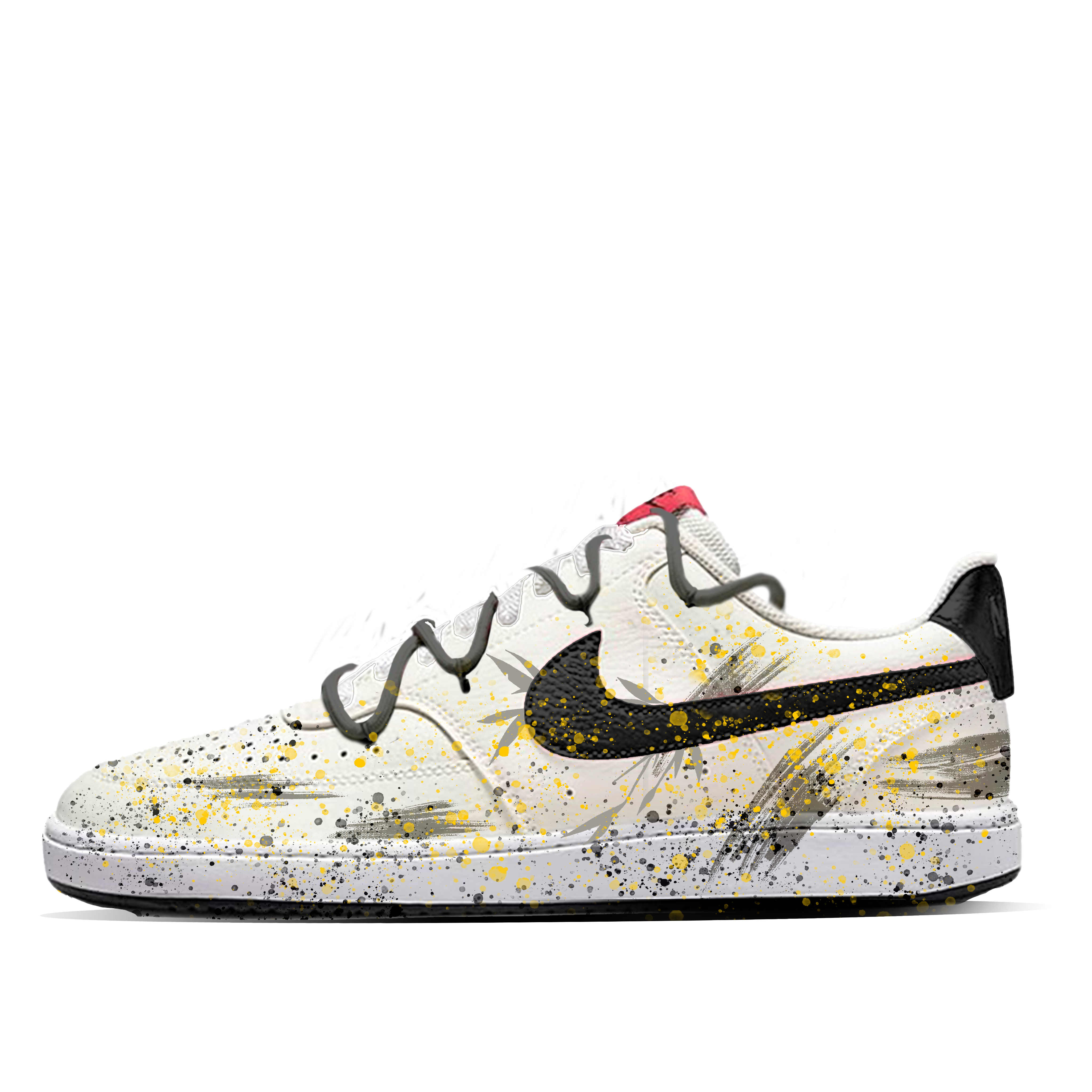 

Кроссовки для скейтбординга Court Vision 1 Night Bamboo Star Trace с амортизацией, износостойкие, низкие, мужские, черно-желтые Nike, Black Yellow