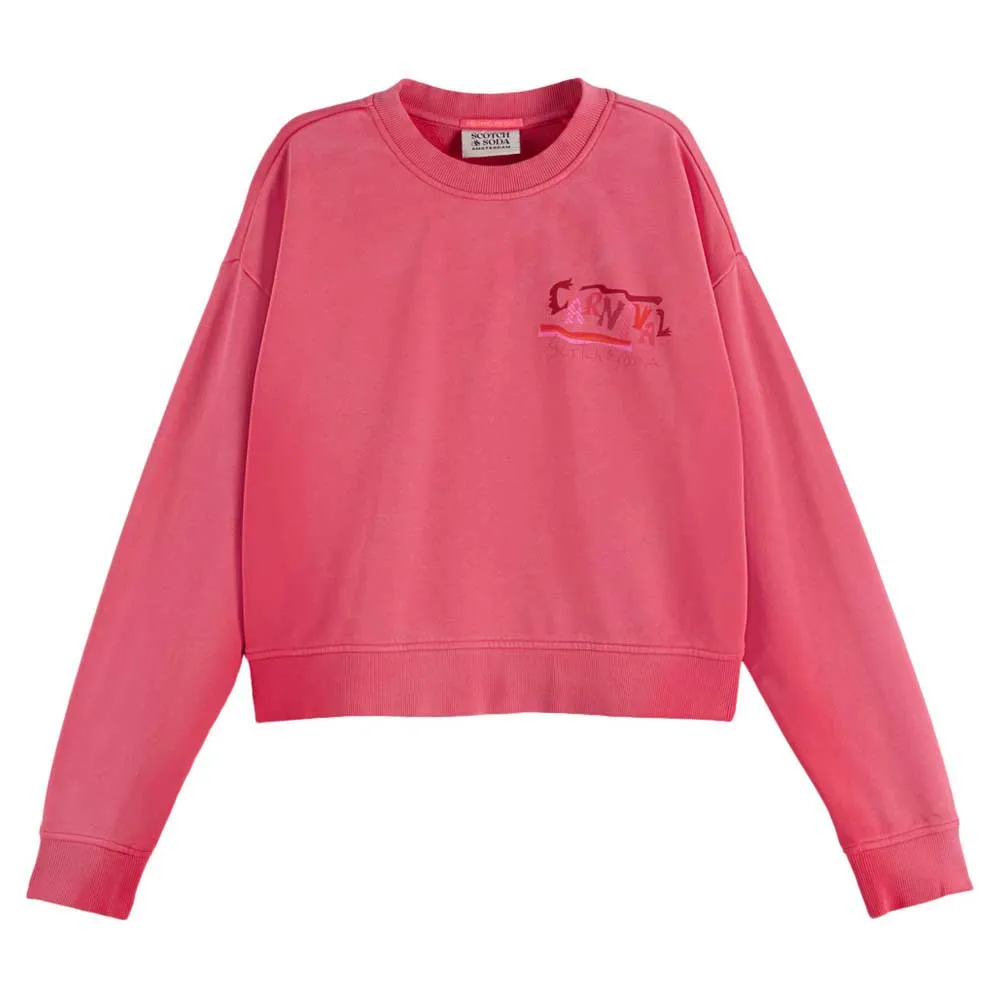

Толстовка Scotch & Soda Artwork Loose Fit, розовый