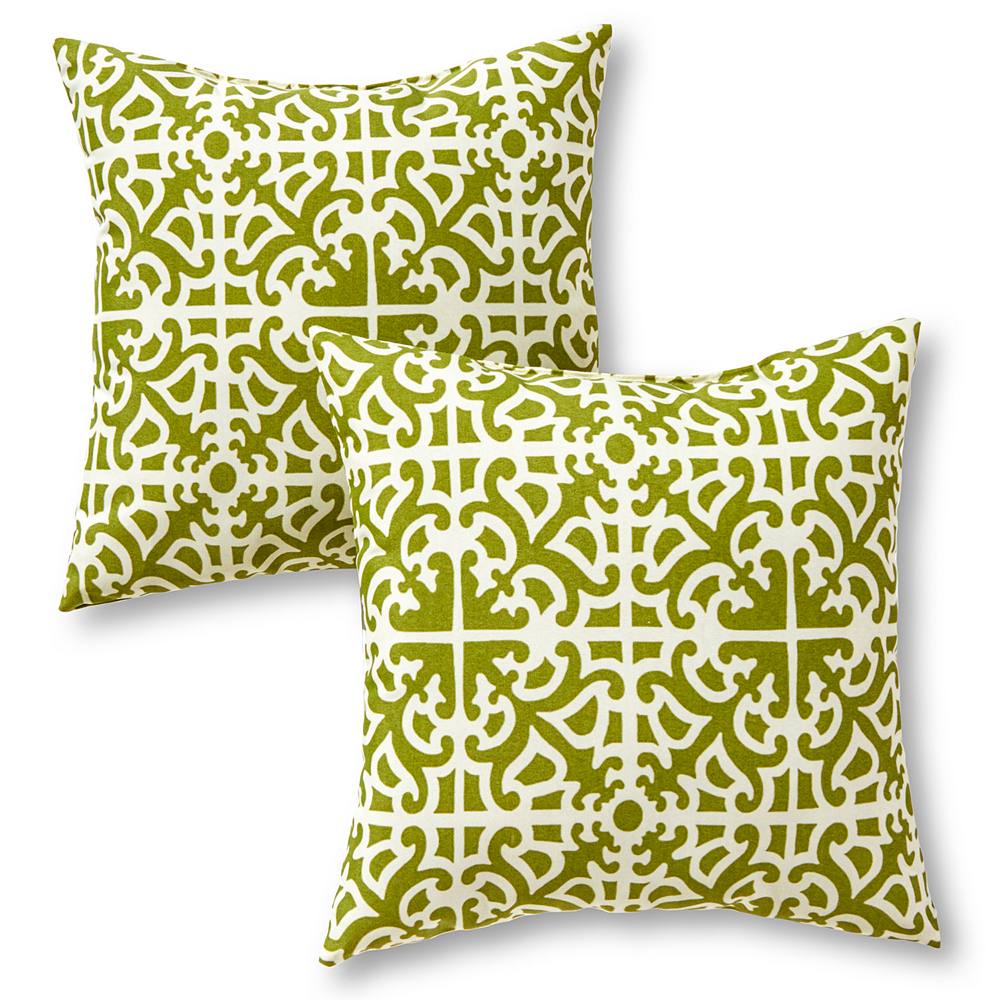 

Greendale Home Fashions, 2 шт. Квадратные декоративные подушки для улицы, цвет Grass