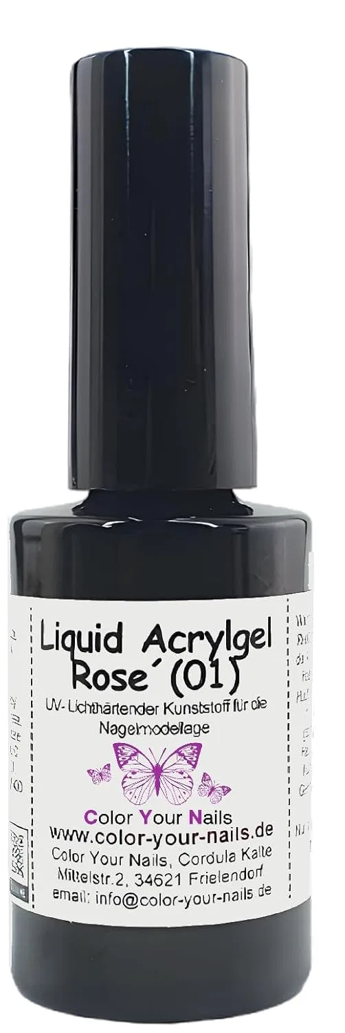 Жидкий акриловый гель Color Your Nails в кисточке, 8 мл Color Your Nails, Rose 1