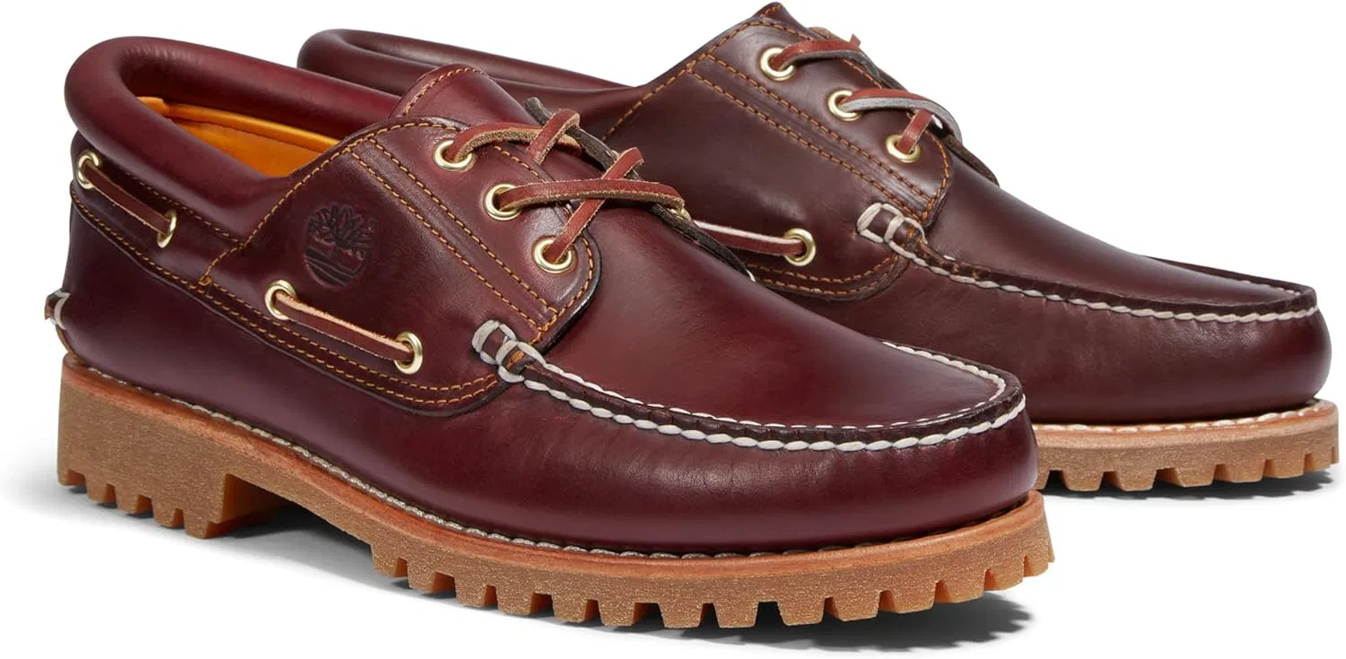 Лоферы 3-eye lug Timberland Burgundy V1 — фото 2