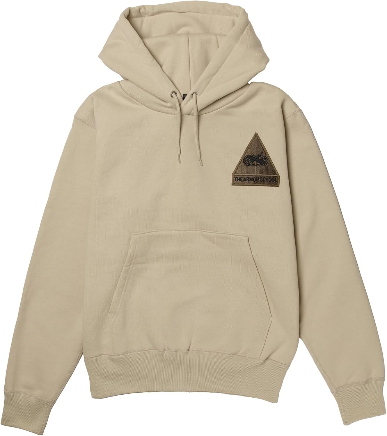 

Толстовка с капюшоном в стиле F, нашивка с гербом армии США, флисовая подкладка, пуловер, цвет: серый (stone) F-Style