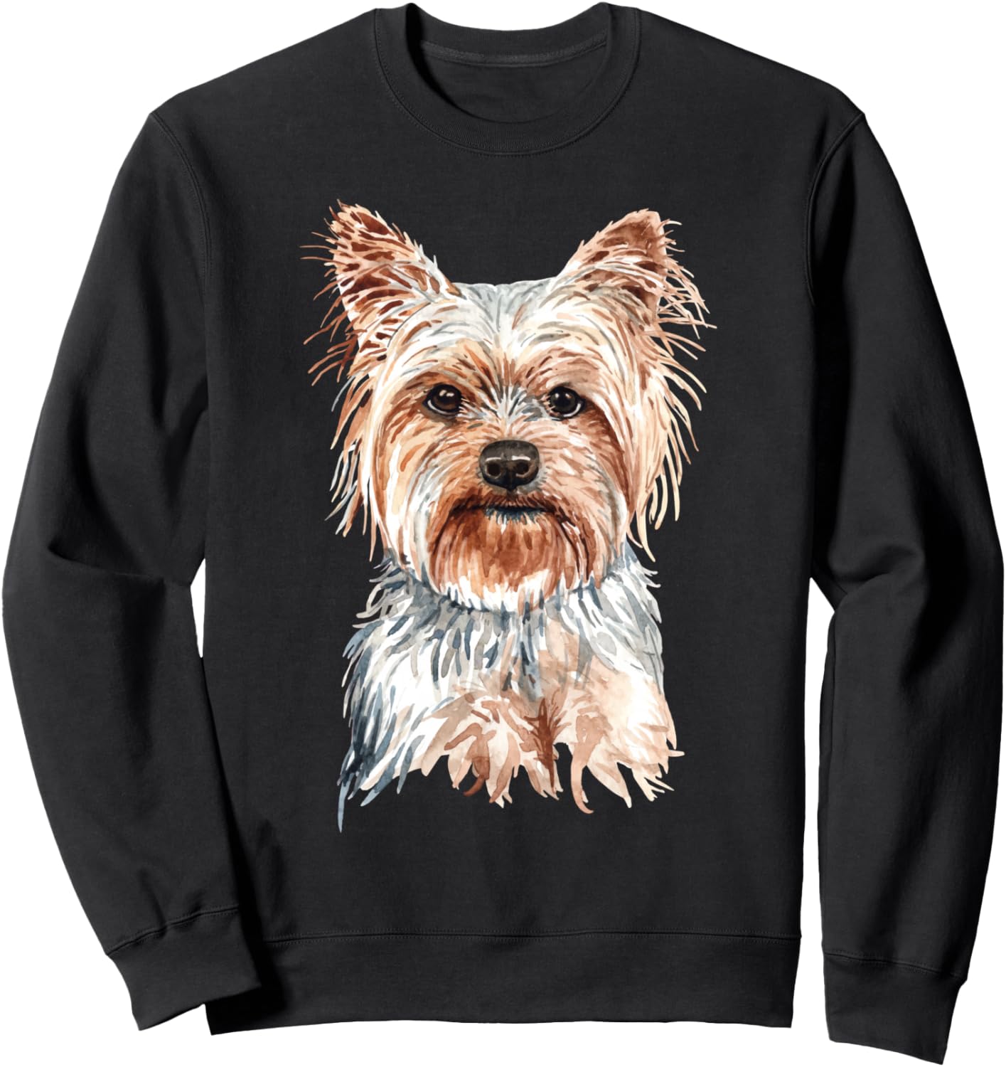 

Толстовка с изображением йоркширского терьера в акварельном стиле Yorkshire Terrier Gifts For Dog Lovers And Owners, черный