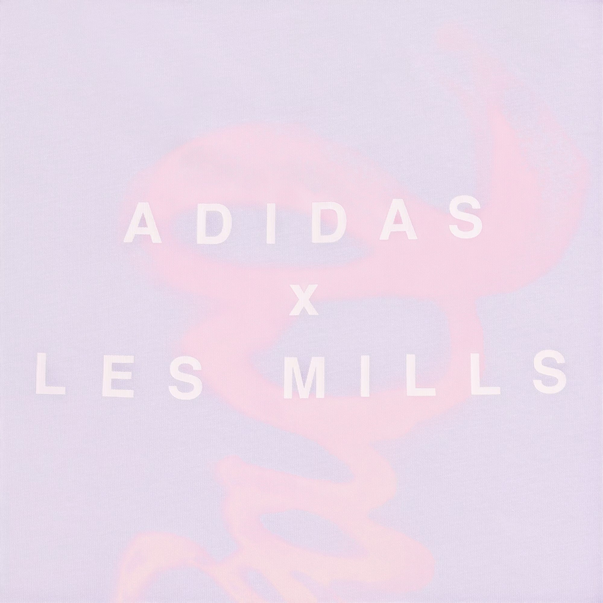 Футболка Adidas x Les Mills Mind Body Graphic T-Shirt 'Powder Plum' — фото 4