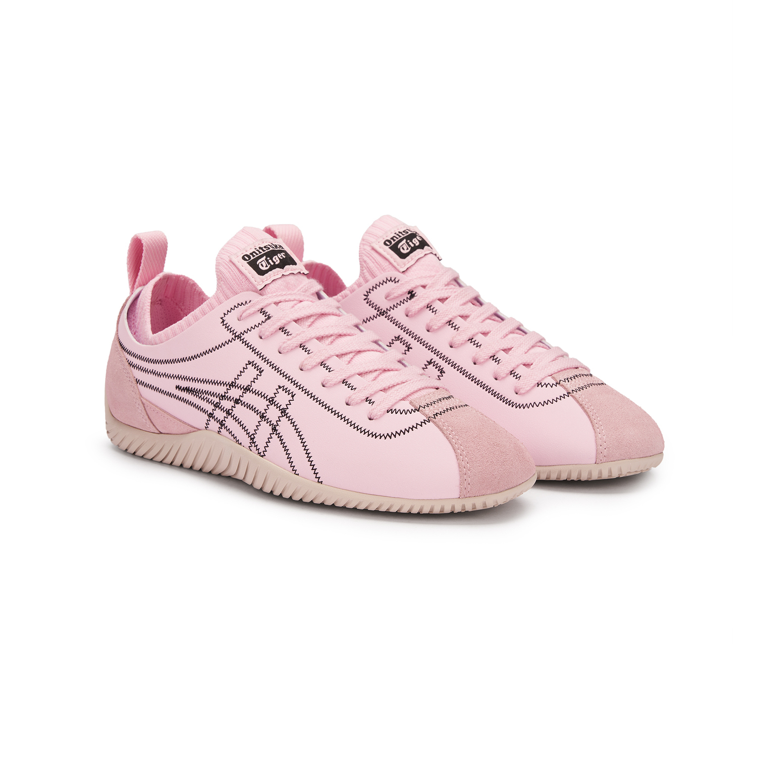 Onitsuka Tiger Удобные низкие повседневные кроссовки Sclaw, унисекс, розовые — фото 4