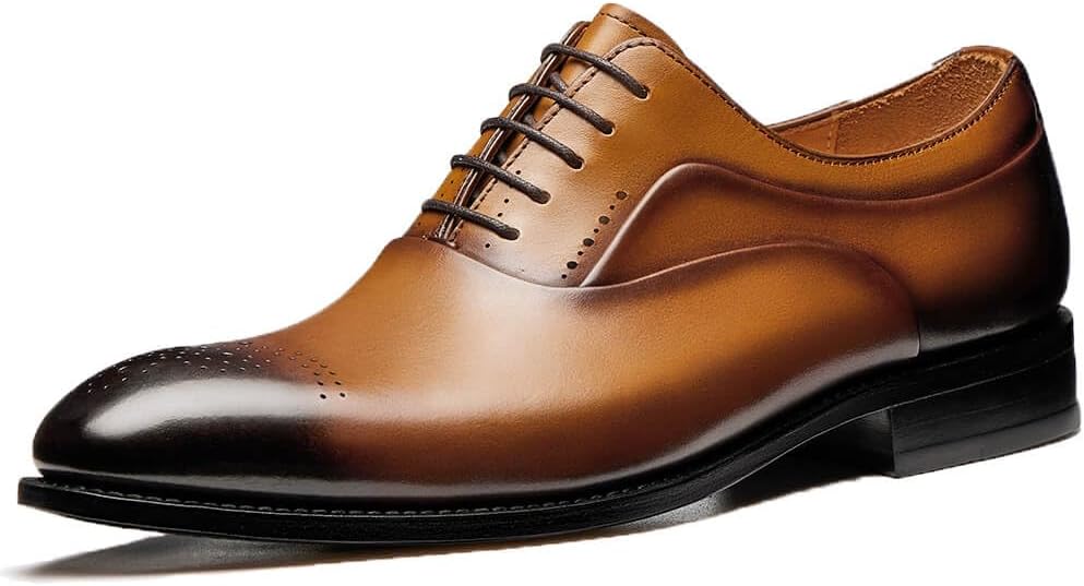 

Мужские классические туфли Jepsen Gord из натуральной кожи, оксфорды, роскошные деловые туфли для костюма с быстрым швом Блейка, коричневый