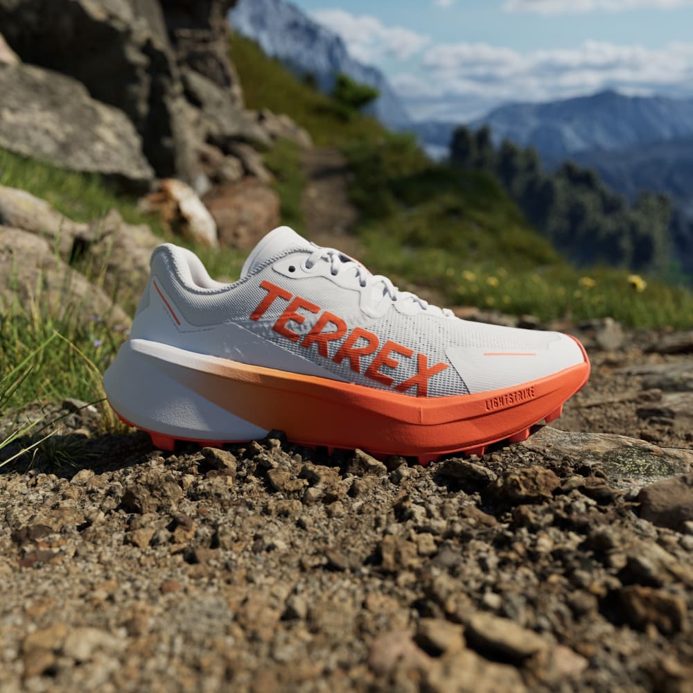 Кроссовки Adidas Terrex Agravic 3 Trail Running Shoes, цвет Cloud White/Semi Impact Orange/Dash Grey — фото 2
