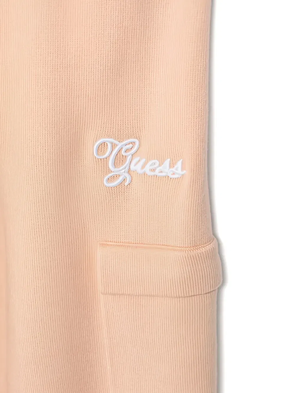 Комбинезон с капюшоном и вышивкой GUESS Kids, бежевый — фото 3