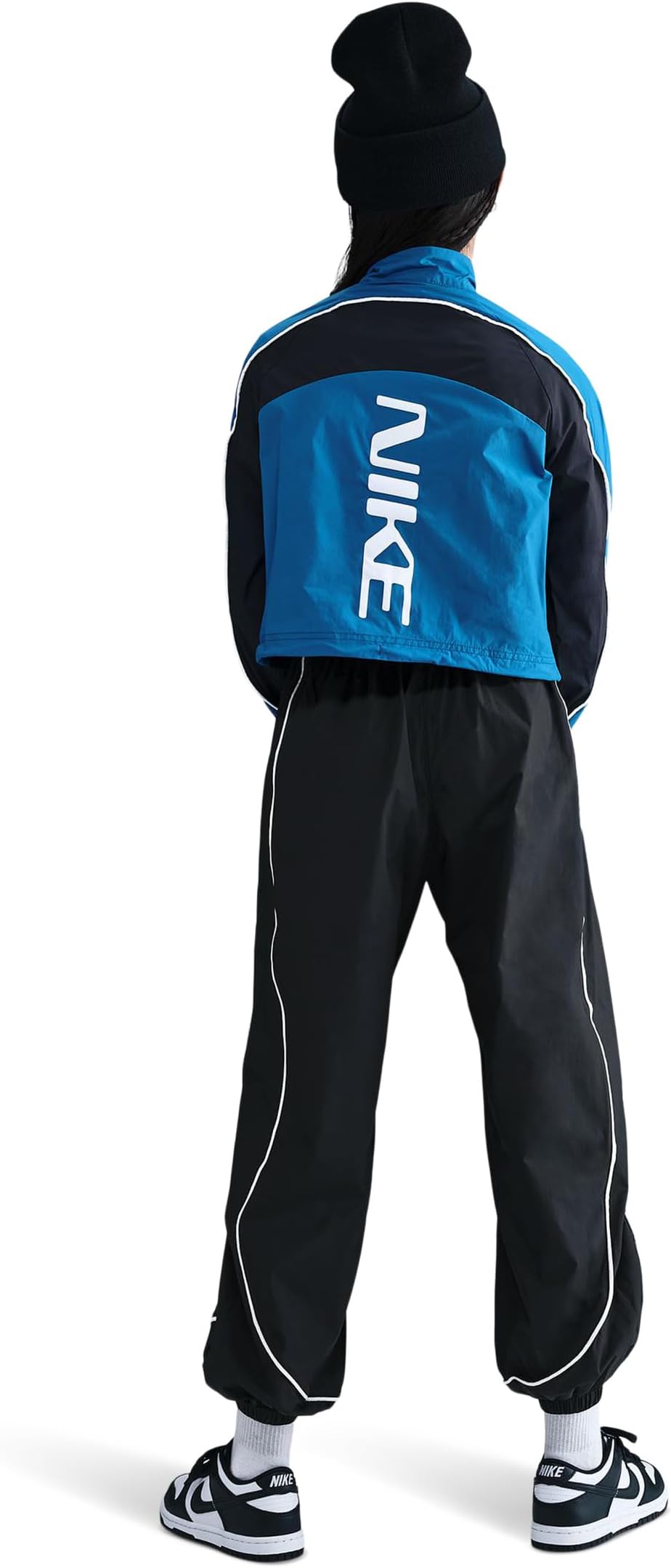 Брюки Nike Kids  Sportswear Track Pants, Black/Black/White — фото 2