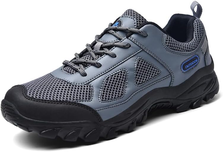 

Мужские кроссовки для бега, дышащие, для походов и кросс-кантри, уличные, сетчатые, удобные, легкие, для фитнеса Asifn, серый