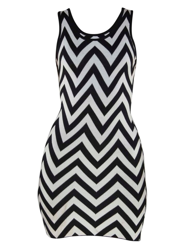 

Короткое платье TOOCHE Kurzes Strick ZigZag, цвет gemustert