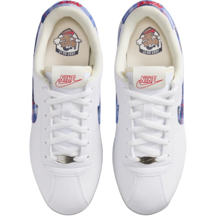 Износостойкие низкие кроссовки Cortez для детей и подростков Nike, белый — фото 4