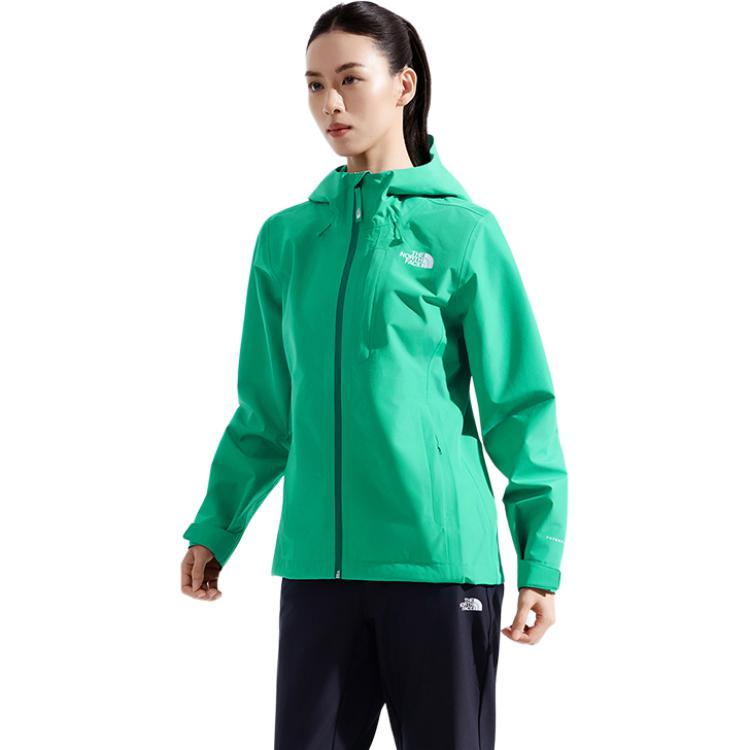 

THE NORTH FACE Женская ветровка Dryzzle для походов водонепроницаемая ветрозащитная дышащая, BOY/Green