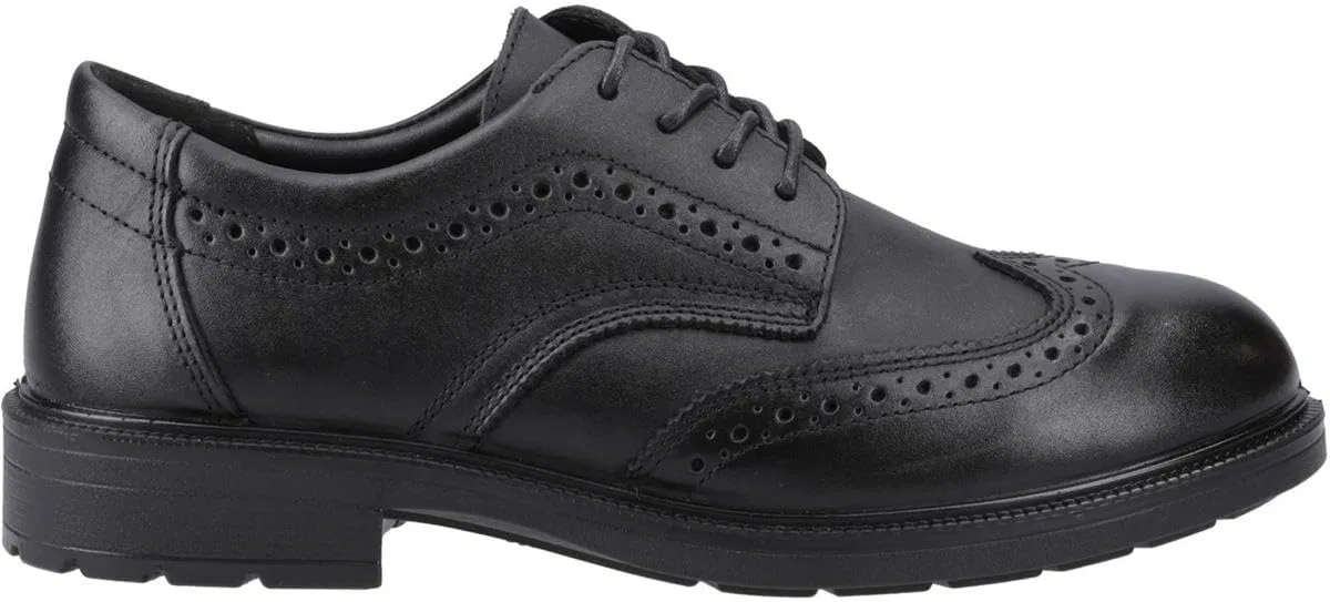 Мужские маслостойкие и нескользящие кожаные туфли Amblers Cambridge Amblers Safety, Black