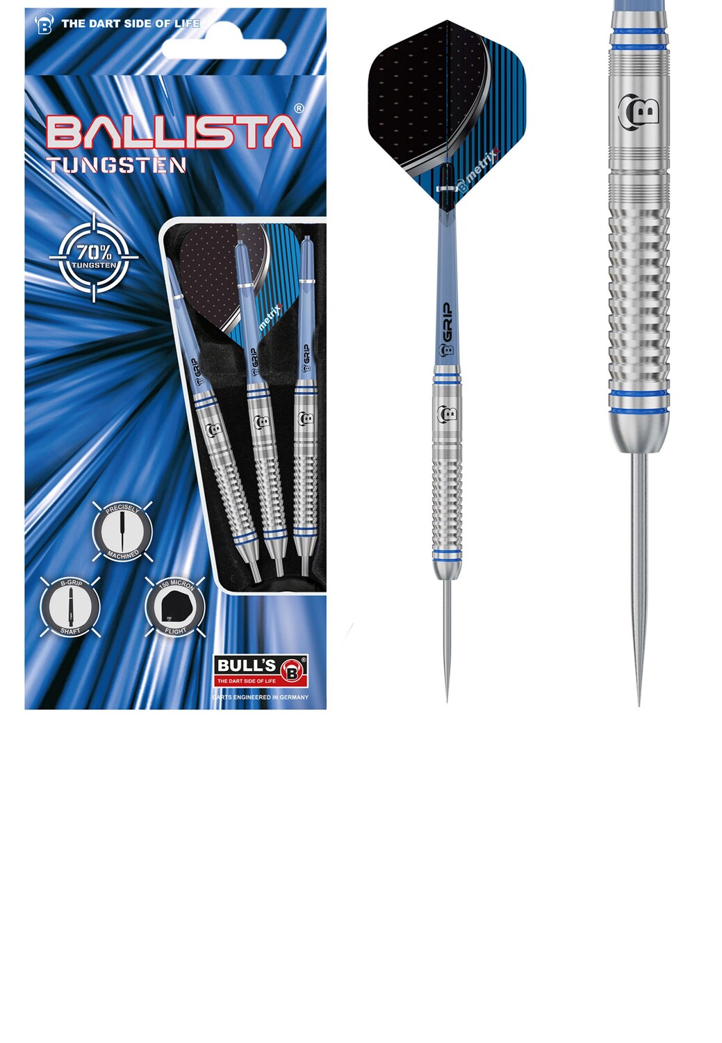 

BULL'S Спортивное снаряжение ' Ballista Dartpfeile 70% Tungsten Darts-Set Anfänger ' в синем цвете