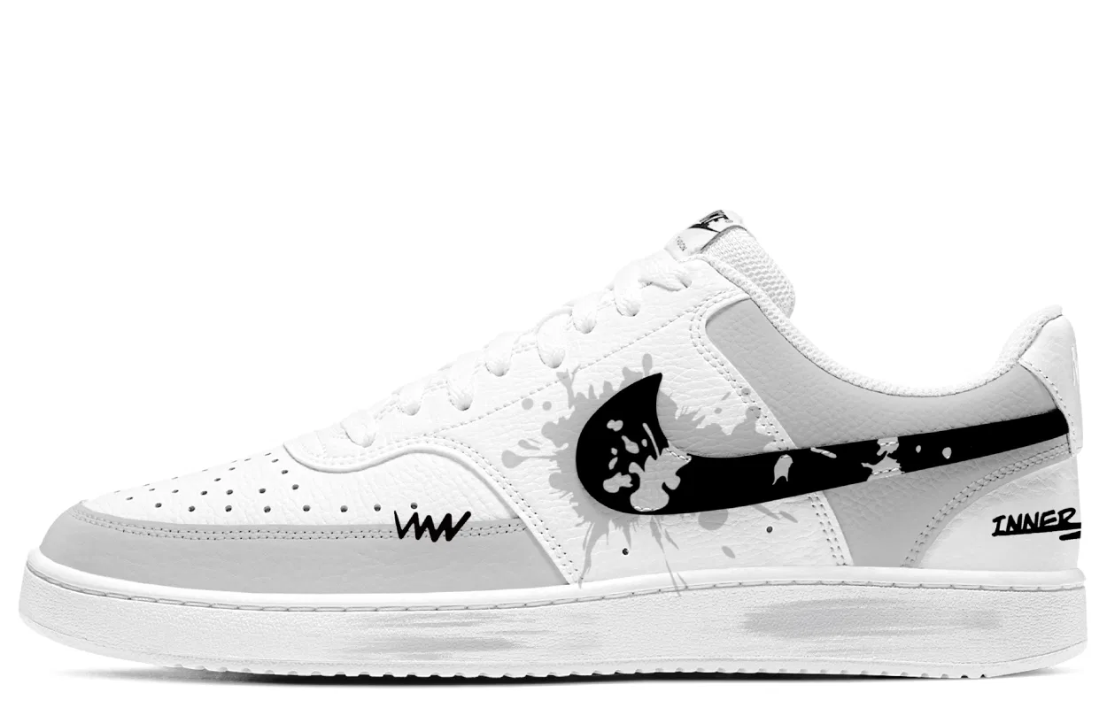 Кроссовки для скейтбординга Nike Court Vision 1 Black White — фото 3