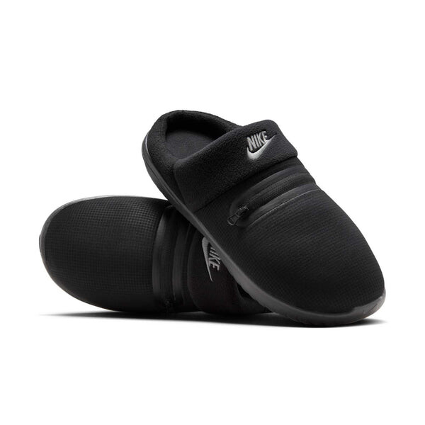 Тапочки burrow 'black metallic silver' Nike, черный — фото 3