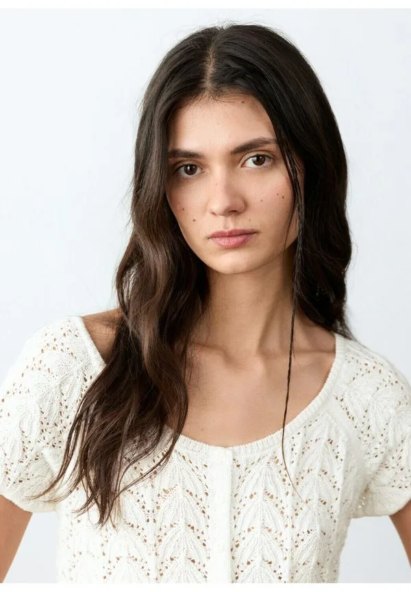 Подростковая блузка Mango Kids, Blanc Cassé — фото 4