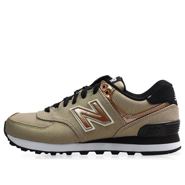 

Кроссовки 574 золотые New Balance, черный