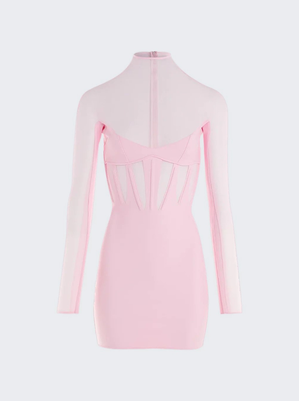 

Платье-корсет «Иллюзия» Mugler, розовый