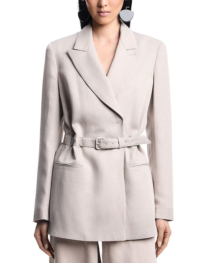 

Приталенный блейзер Emporio Armani, коричневый/бежевый