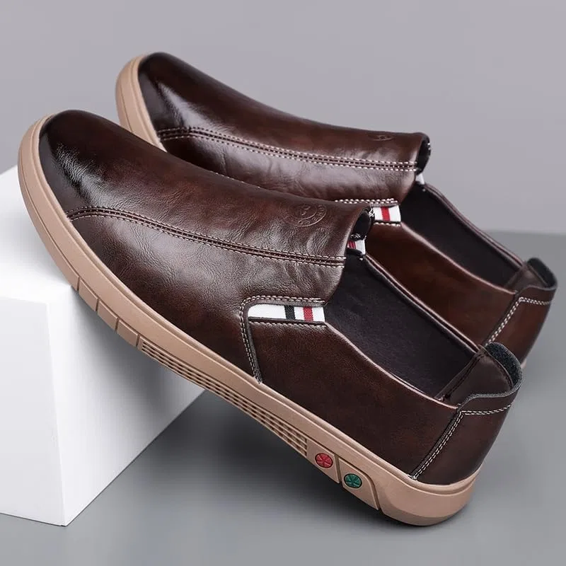 Мокасины кожаные Loafers Brown IGZBIBG — фото 3