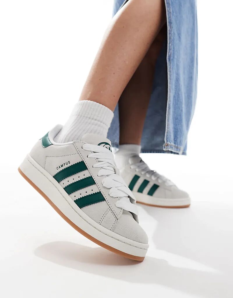 Кроссовки Campus 00s белого и зеленого цвета adidas Originals