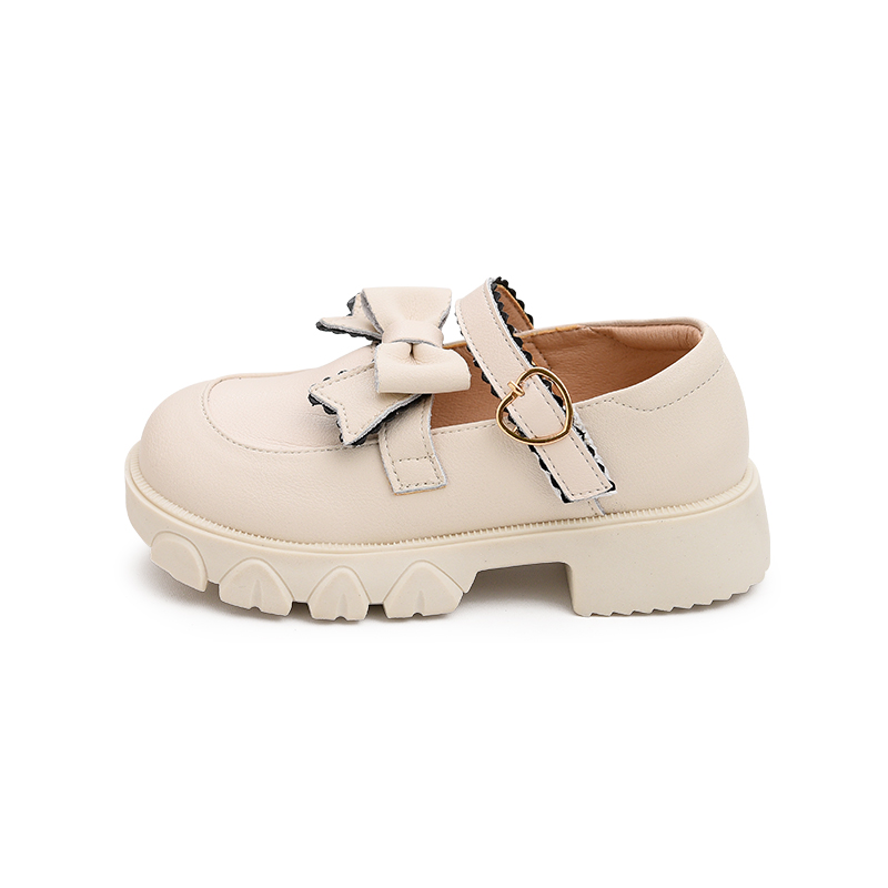 

Budding Антискользящие и износостойкие дышащие низкие детские кожаные туфли Black Kids'