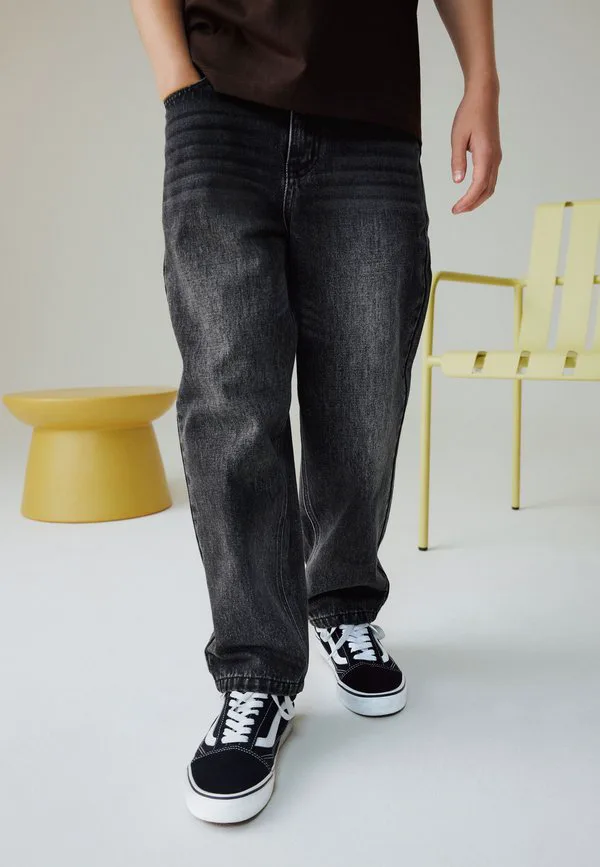 Свободные зауженные джинсы свободного кроя Next, Washed Black