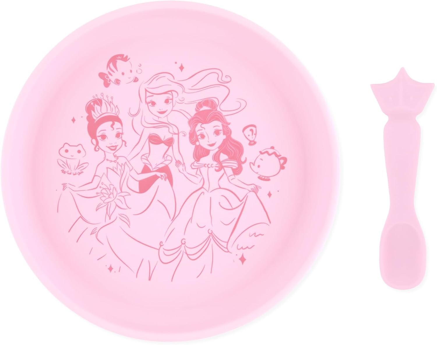 

Набор тарелок и ложек Bumkins Disney для младенцев и малышей, Plate And Spoon