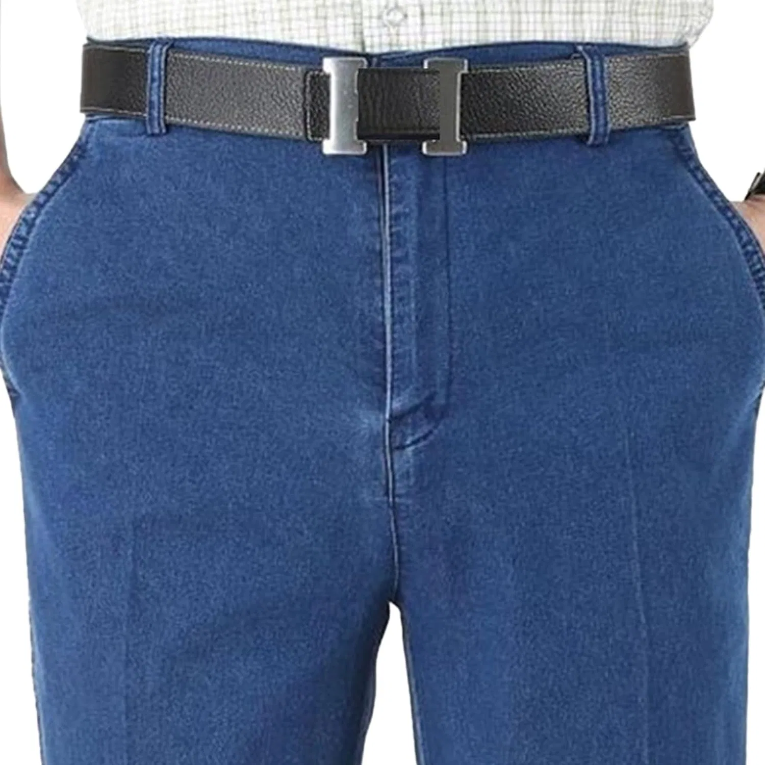 Джинсы свободного кроя, Comfort Flex, голубой — фото 2