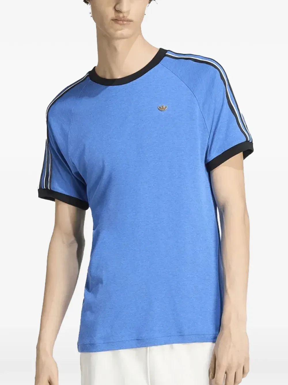 Футболка в полоску Adidas, синий — фото 2