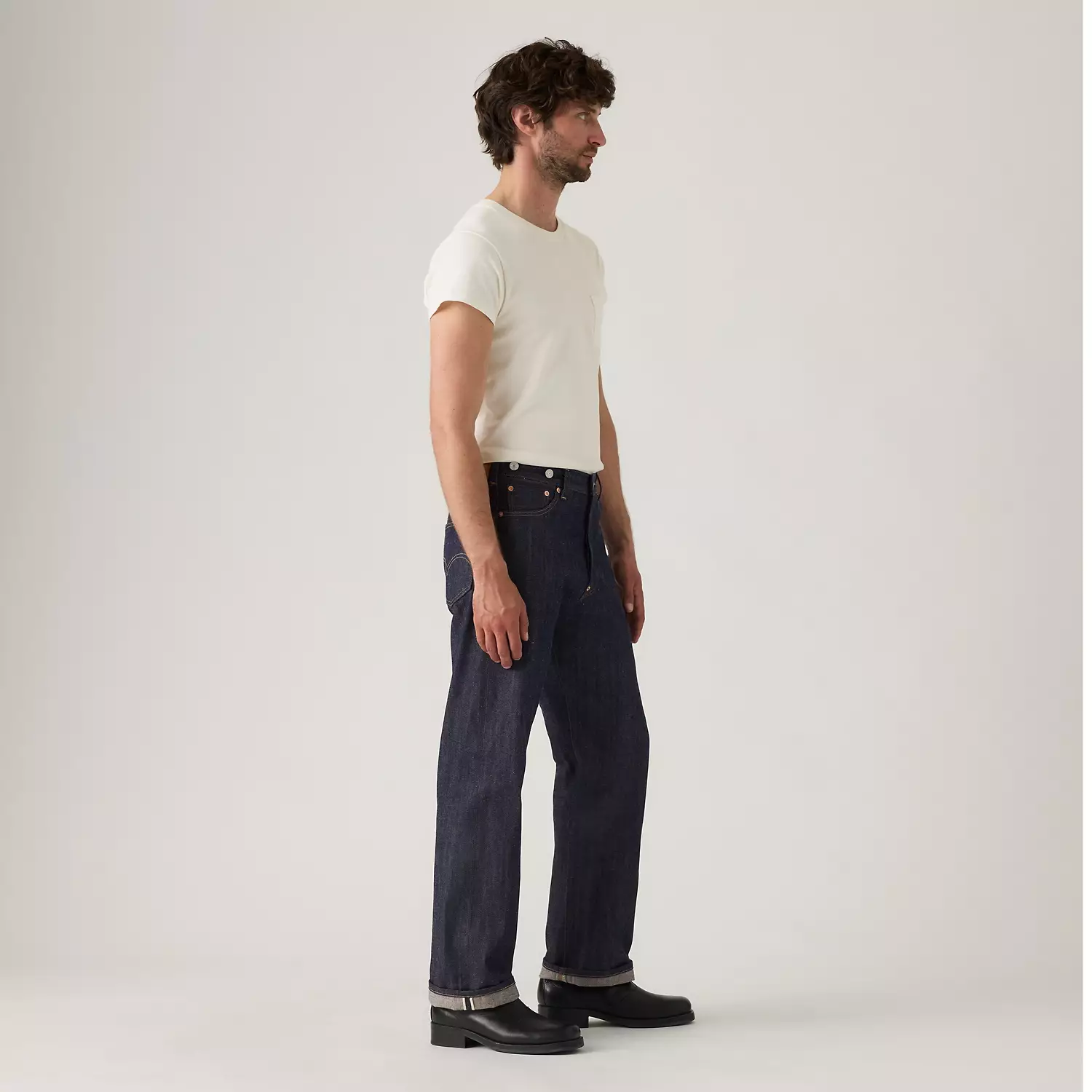 Сделано в Японии, 1980-е годы, 501 Original Fit мужские джинсы Levi's, цвет Rigid - Dark Wash — фото 4